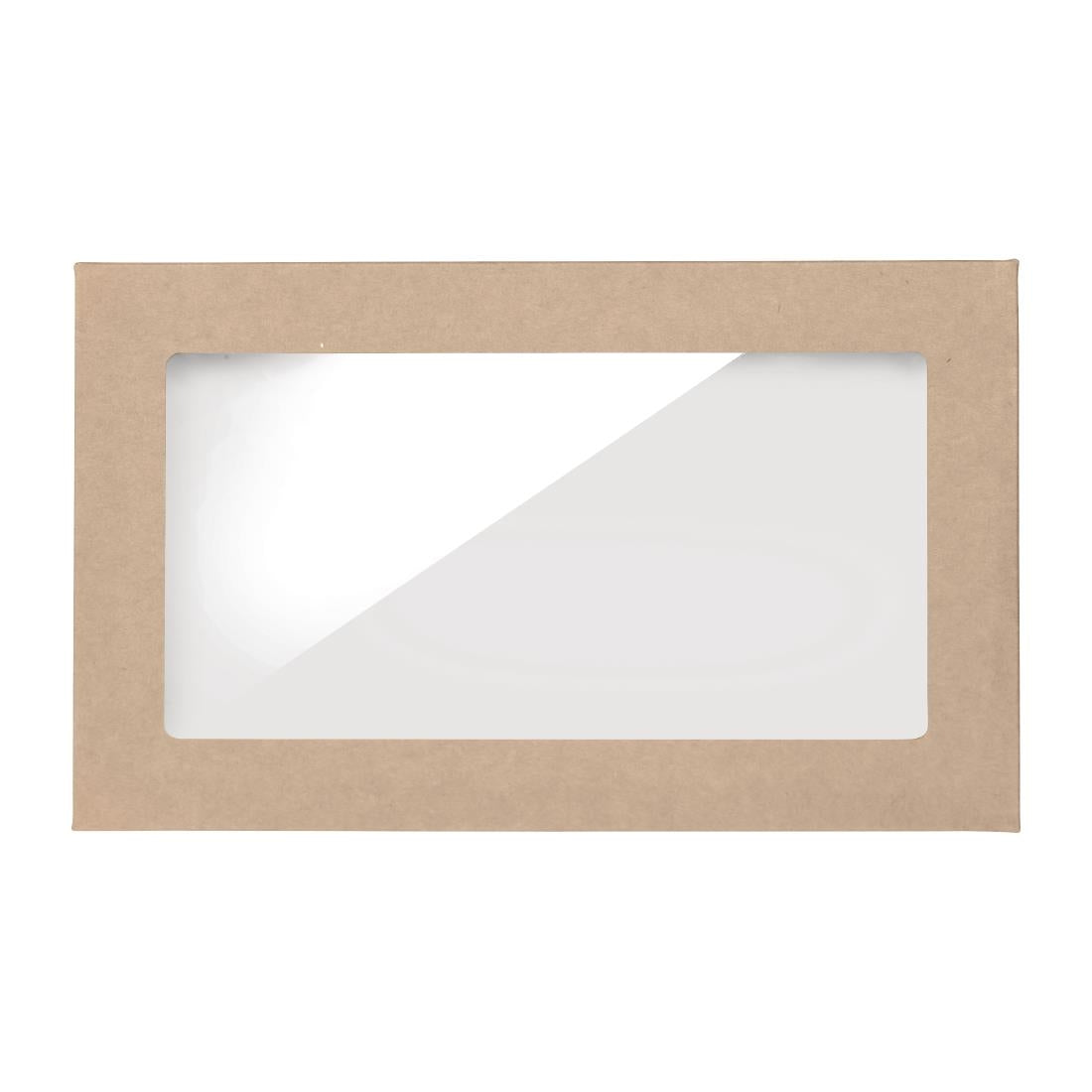 BioPak BioBoard PLA Window Lid for Catering Tray Bases Extra Small (100 Pack) (Compostable | Fits FY071 | Pack of 100) • PAS-FY076