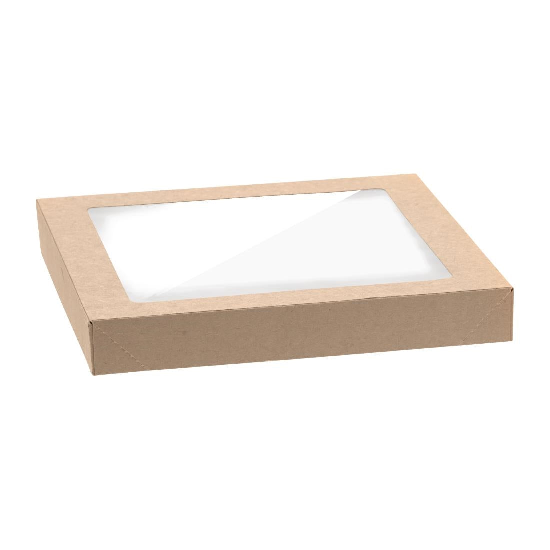 BioPak BioBoard PLA Window Lid for Catering Tray Bases Small (100 Pack) (Pack of 100) • PAS-FY077