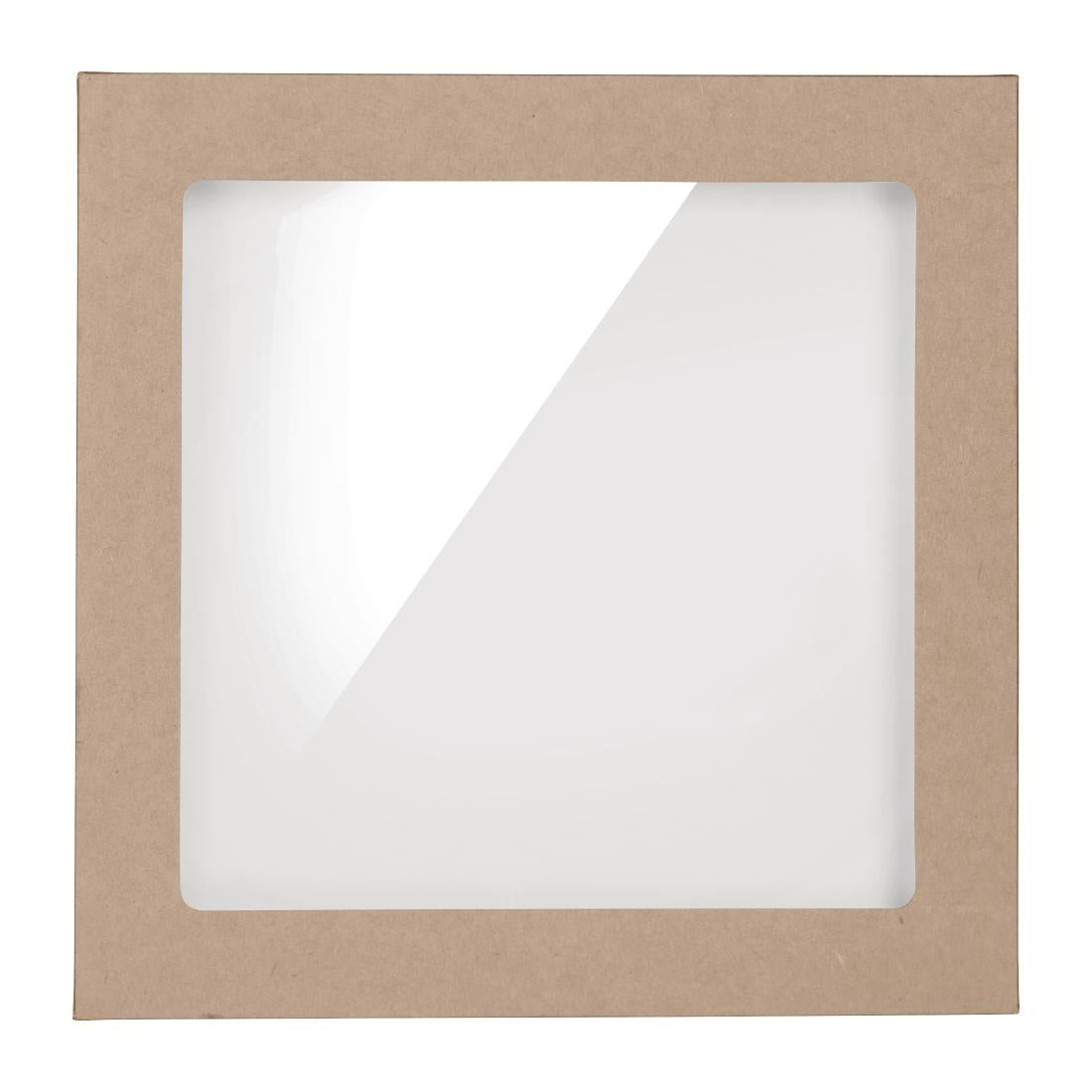 BioPak BioBoard PLA Window Lid for Catering Tray Bases Small (100 Pack) (Pack of 100) • PAS-FY077