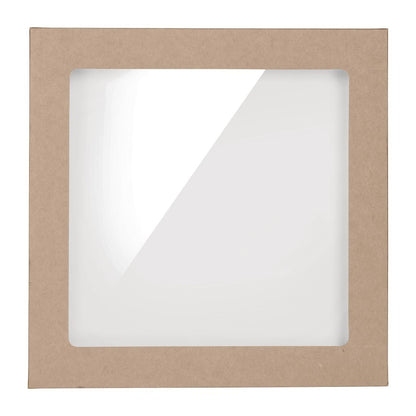 BioPak BioBoard PLA Window Lid for Catering Tray Bases Small (100 Pack) (Pack of 100) • PAS-FY077