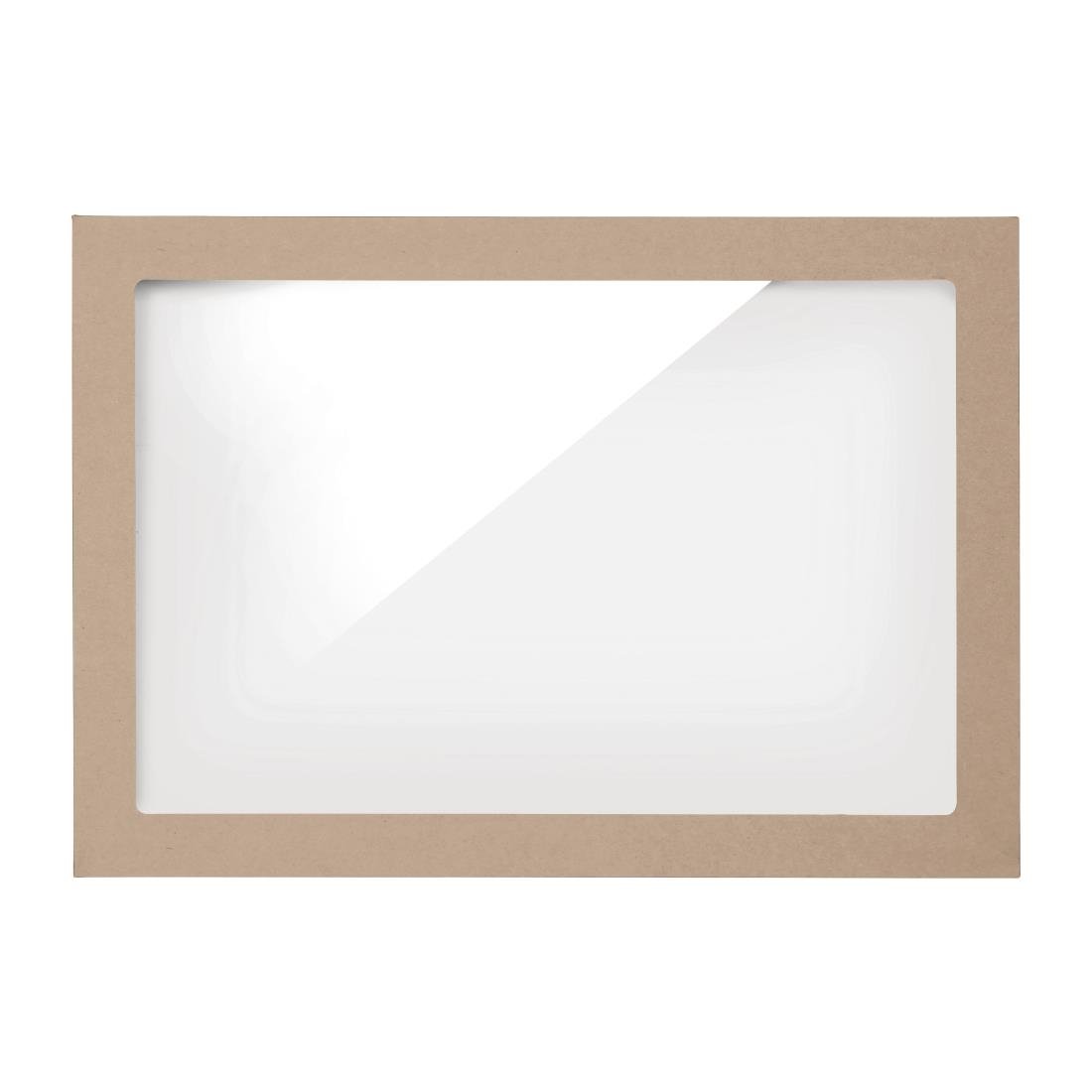 BioPak BioBoard PLA Window Lid for Catering Tray Bases Extra Large (Pack of 50) • PAS-FY080