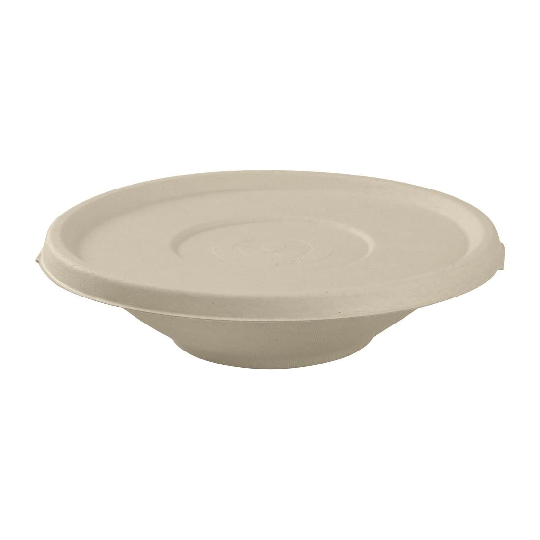 BioPak BioCane Natural Lids To Suit 800-1180ml Bowls (400 Pack) • PAS-DU631