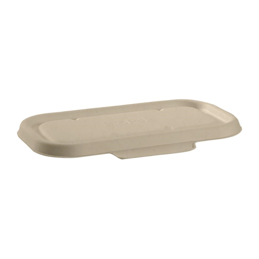 BioPak BioCane Lids for BioCane 750 & 1000ml Takeaway Base Natural (500 Pack) • PAS-DU622