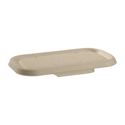 BioPak BioCane Lids for BioCane 750 & 1000ml Takeaway Base Natural (500 Pack) • PAS-DU622