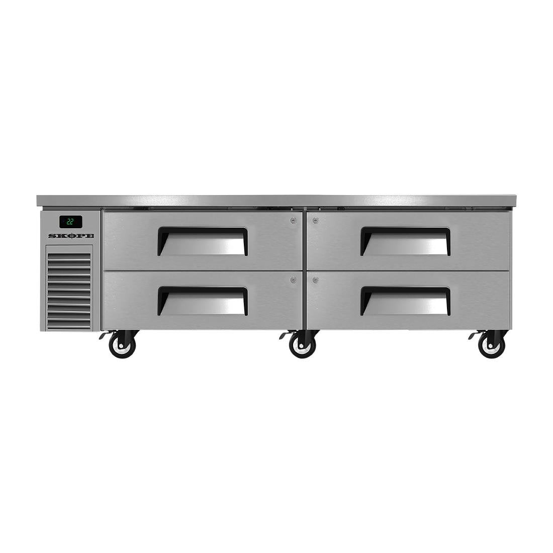 SKOPE ReFlex 4 Drawer ChefBase GN 2/1 Fridge - RF8.CBR.2.D4 • PAS-FY102