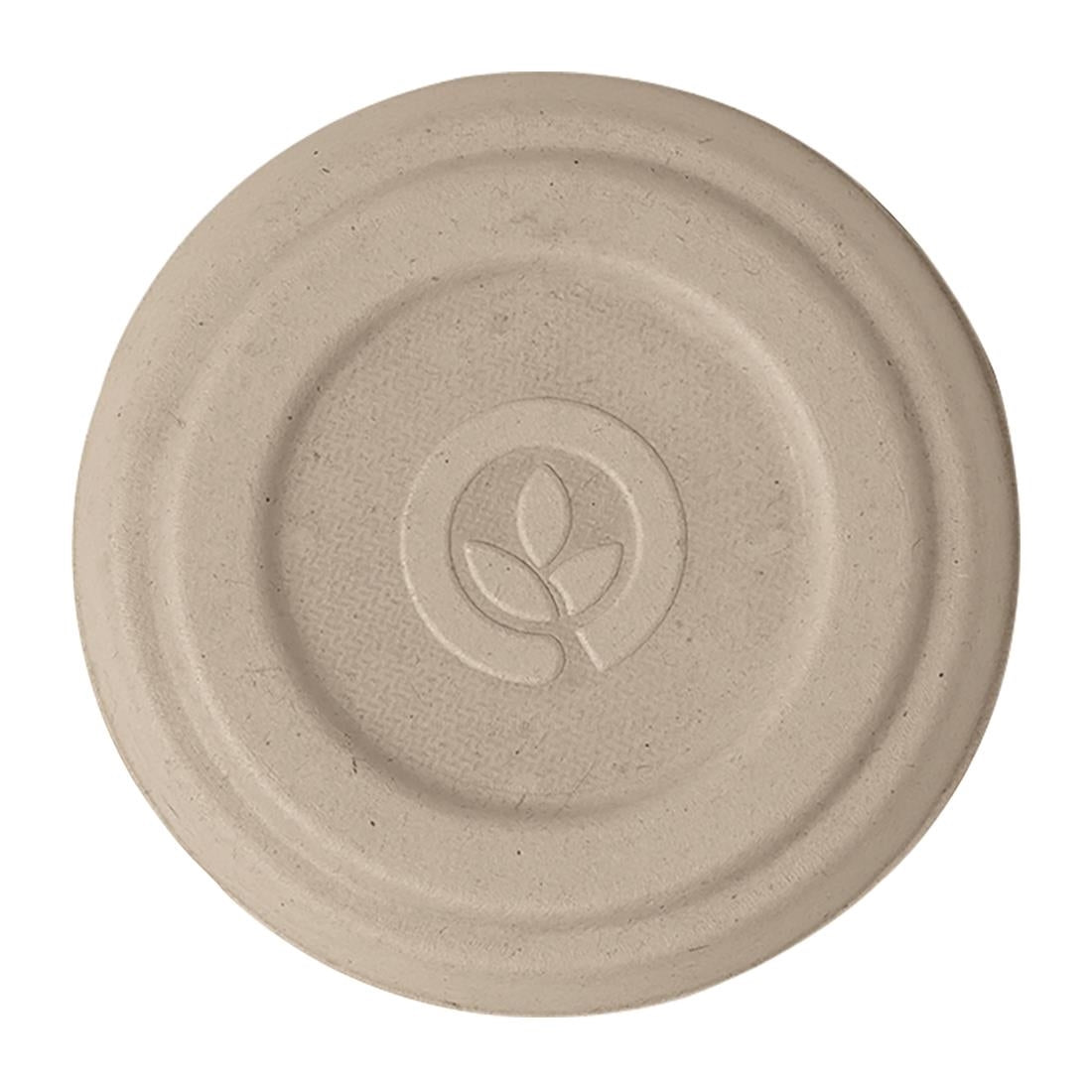 BioPak BioCane Lid for BioCane Sauce Cup 60ml (10 Pack) (Home Compostable | Sugarcane pulp | Pack of 10) • PAS-FY125