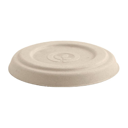BioPak BioCane Lid for BioCane Sauce Cup 60ml (10 Pack) (Home Compostable | Sugarcane pulp | Pack of 10) • PAS-FY125