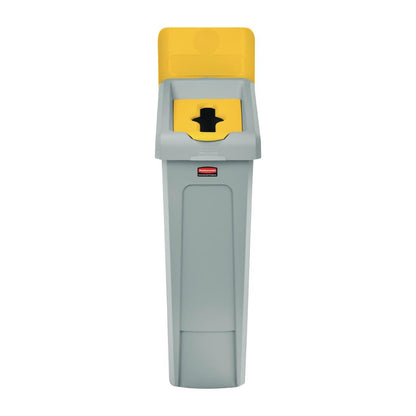 Slim Jim Recycling Station Yellow Mixed Recycling Lid • PAS-FY149