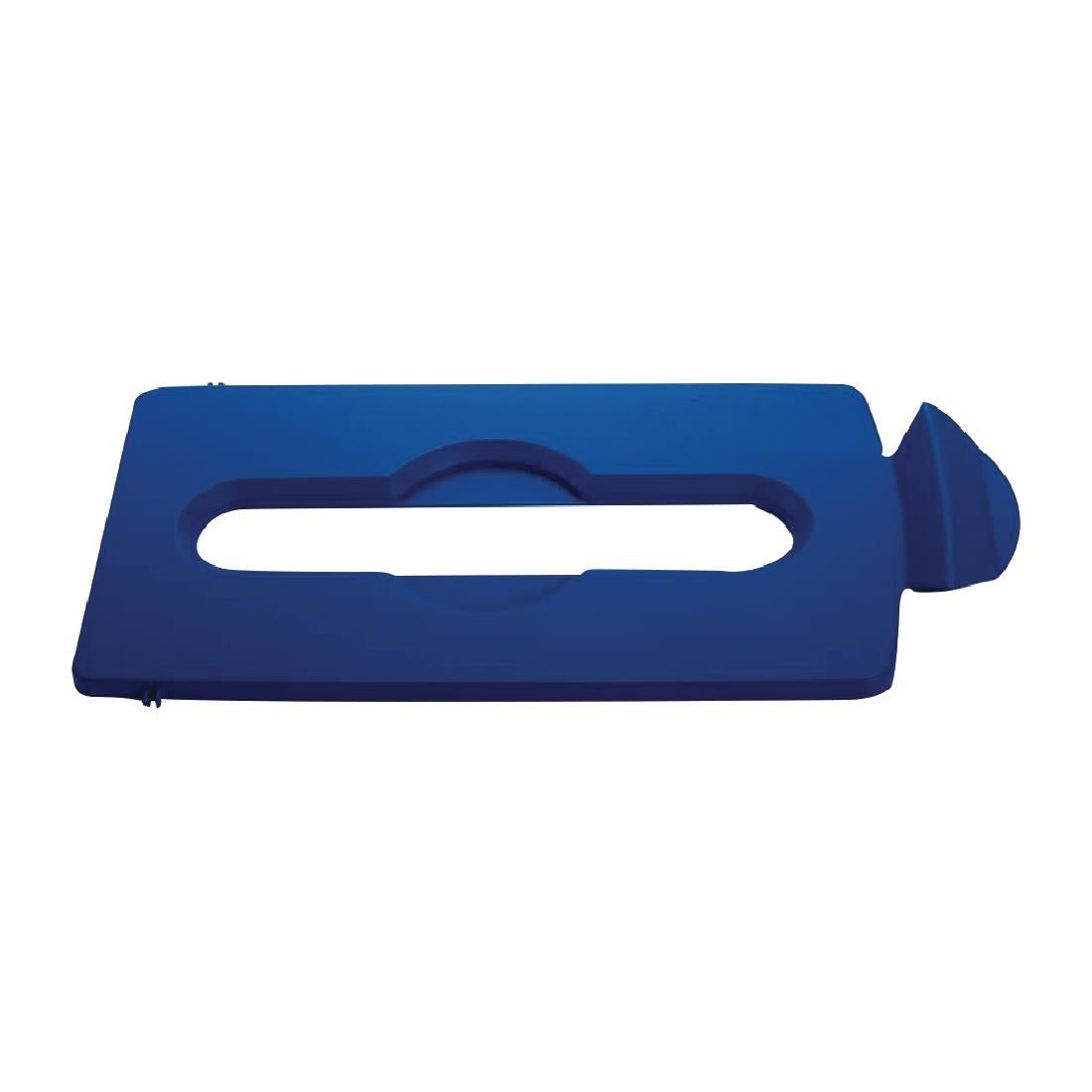 Rubbermaid Slim Jim Recycling Station Blue Paper Slot Lid • PAS-FY151