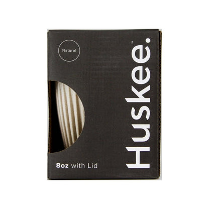 HuskeeCup Cup with Lid 8oz 289ml Natural in Box (Single) • PAS-FY267