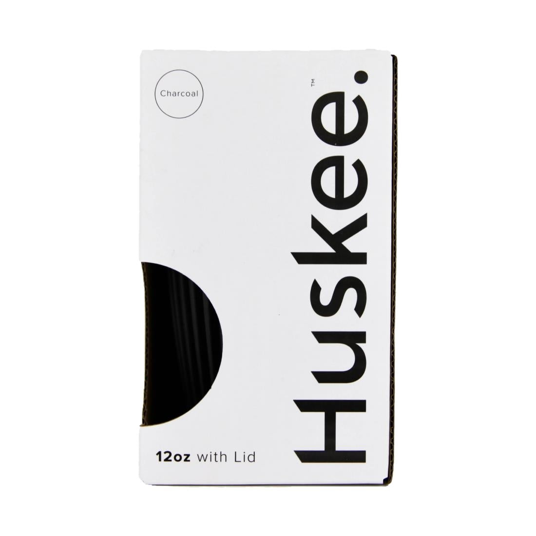 HuskeeCup Cup with Lid 409ml Charcoal (Single) • PAS-FY268