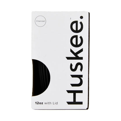 HuskeeCup Cup with Lid 409ml Charcoal (Single) • PAS-FY268