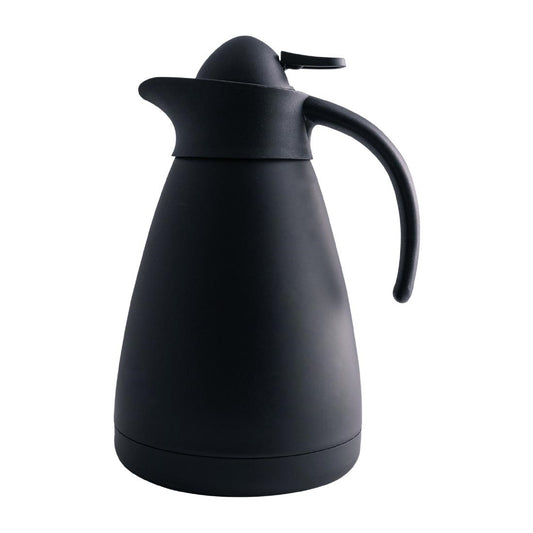 CaterChef Vacuum Jug 18/10 Stainless Steel Matt Black 1.0Ltr • PAS-FY272
