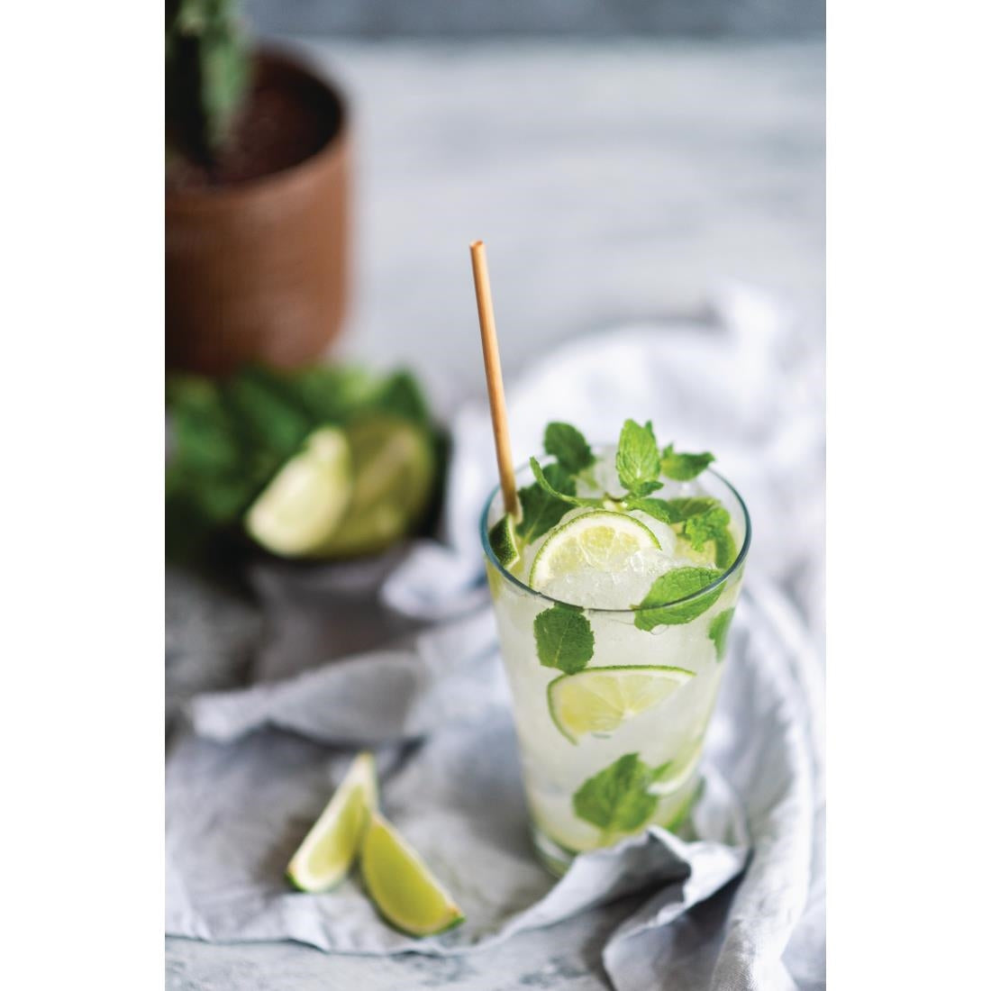 Stroh Water Grass Cocktail Straw Unwrapped 140mm 5-8mm Dia (500 Pack) (Pack of 500) • PAS-FY291