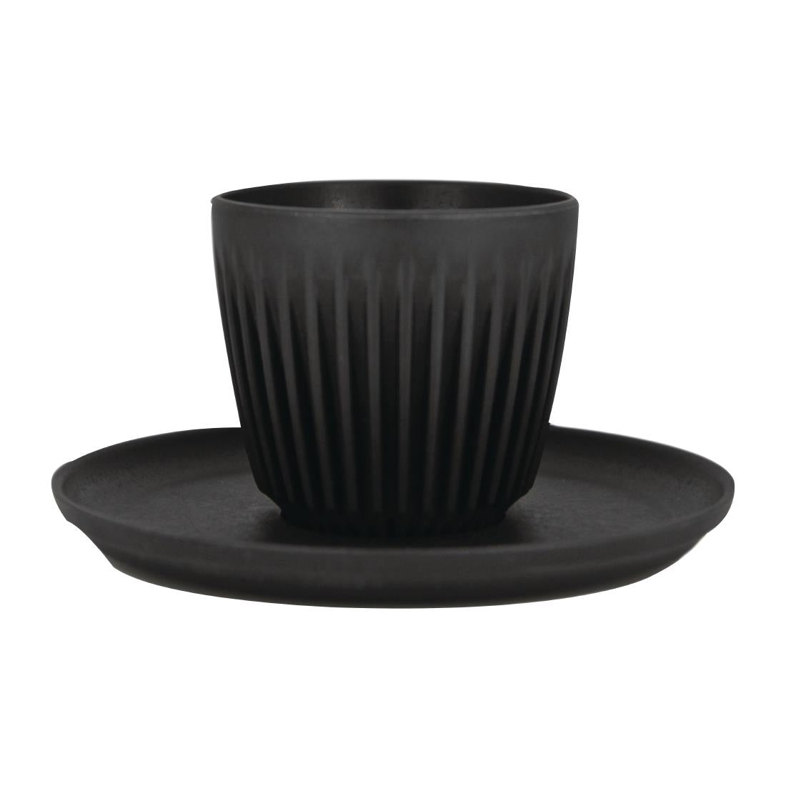 Huskee Saucer for Espresso Cups 3oz Charcoal (4 Pack) (Pack of 4) • PAS-FY311