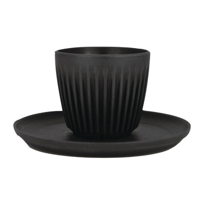 Huskee Saucer for Espresso Cups 3oz Charcoal (4 Pack) (Pack of 4) • PAS-FY311