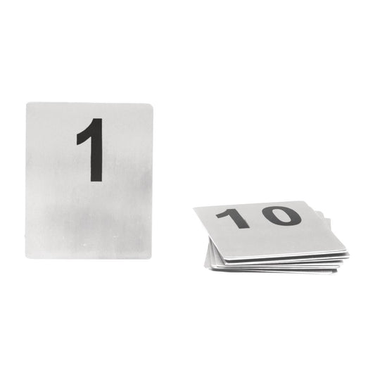 Trenton Flat Table Numbers Stainless Steel Set 11-20 100x80mm • PAS-FY349