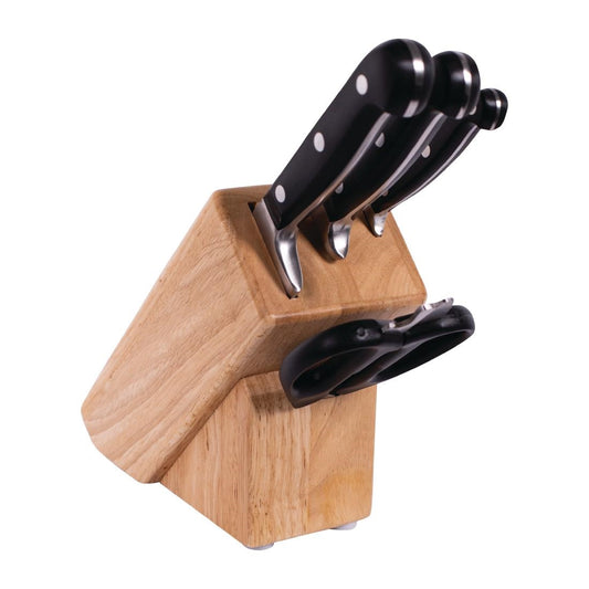 Mundial Knife Block Set 5 Piece • PAS-FY424