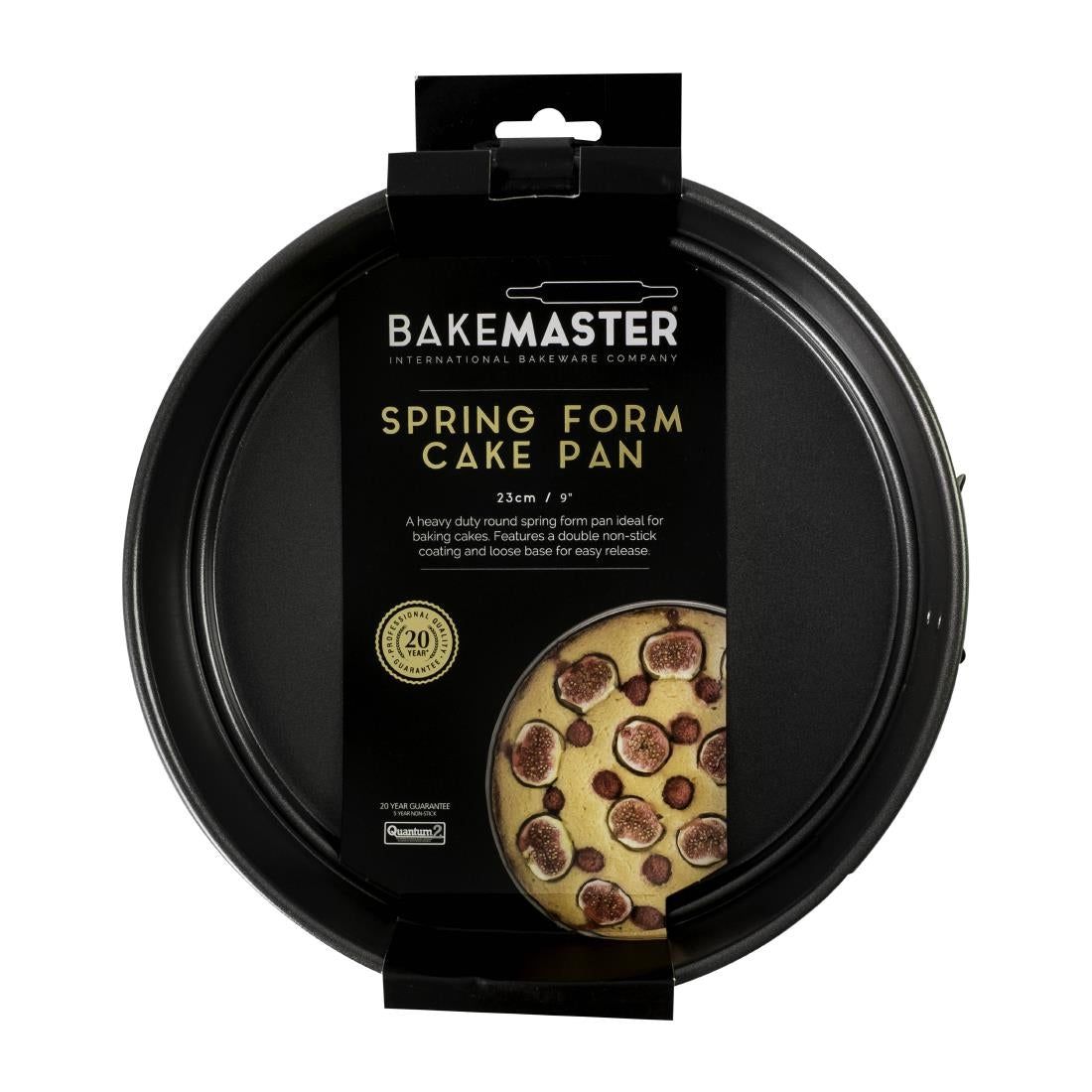 Bakemaster Springform Round Cake Pan Non-Stick - 23x6cm (Bakemaster Springform Round Cake Pan Non-Stick - 23x6cm) • PAS-FY430