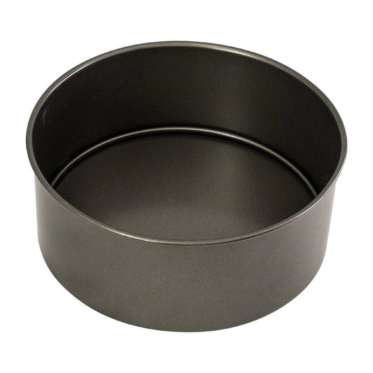 Bakemaster Cake Pan Loose Base Round Deep Non-Stick - 23x8cm (Bakemaster Cake Pan Loose Base Round Deep Non-Stick - 23x8cm) • PAS-FY431
