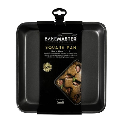 Bakemaster Square Baking Tray Non-Stick - 23x23x4.5cm (Bakemaster Square Bake Pan Non-Stick - 23x23x4.5cm) • PAS-FY433
