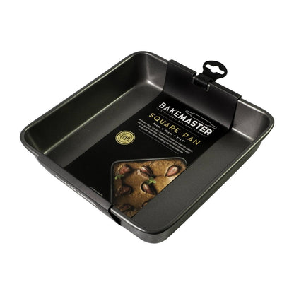 Bakemaster Square Baking Tray Non-Stick - 23x23x4.5cm (Bakemaster Square Bake Pan Non-Stick - 23x23x4.5cm) • PAS-FY433