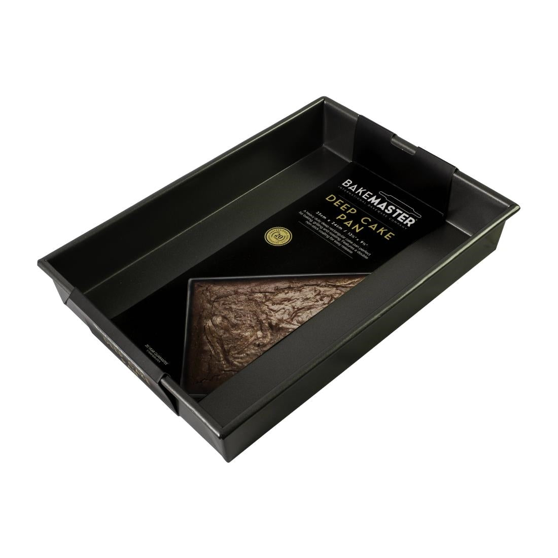 Bakemaster Rectangular Deep Cake Pan Non-Stick - 35x24x5cm (Bakemaster Rectangular Deep Cake Pan Non-Stick - 35x24x5cm) • PAS-FY434