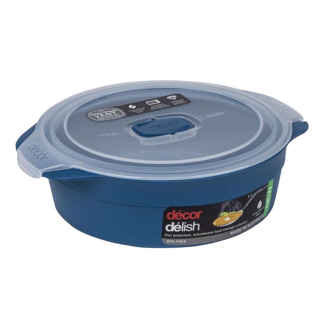 Décor Delish Round Storage Container - 1.1Ltr • PAS-FY459