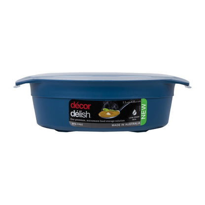 Décor Delish Round Storage Container - 1.1Ltr • PAS-FY459