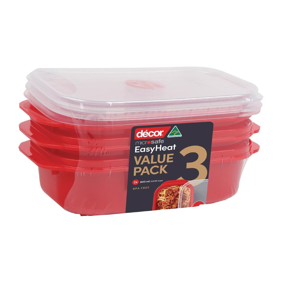 Décor Microsafe Oblong 900Ml 3Pk • PAS-FY465