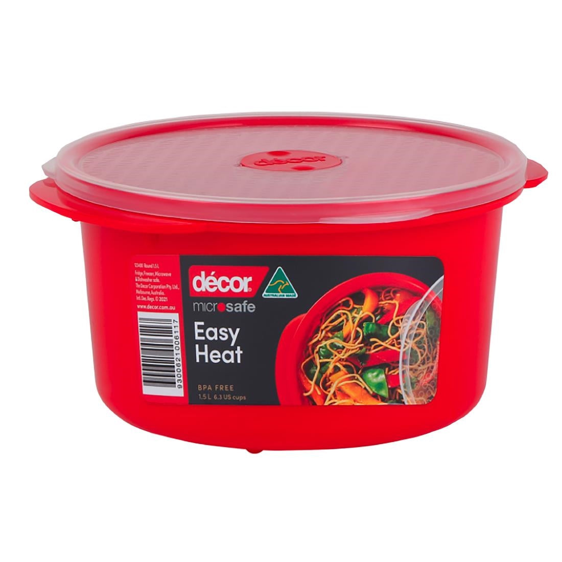 Décor Microsafe Round Food Container 1.5L • PAS-FY467