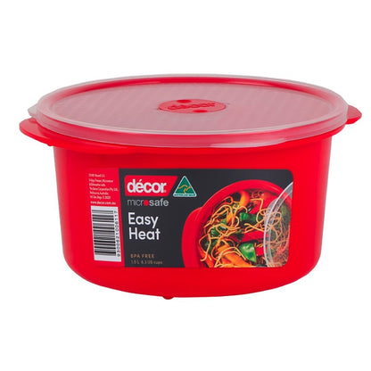 Décor Microsafe Round Food Container 1.5L • PAS-FY467