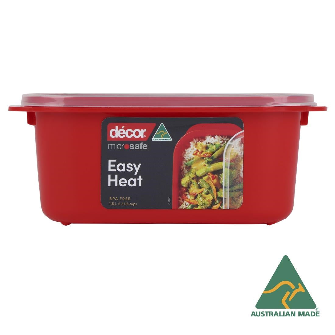 Décor Microsafe Oblong Food Container 1.6Ltr (4 Pack) • PAS-FY469