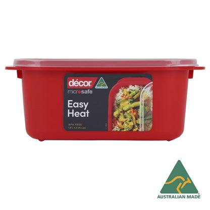 Décor Microsafe Oblong Food Container 1.6Ltr (4 Pack) • PAS-FY469