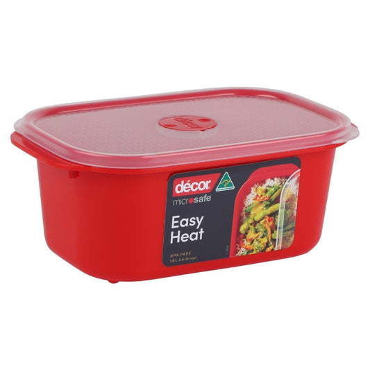 Décor Microsafe Oblong Food Container 1.6Ltr (4 Pack) • PAS-FY469