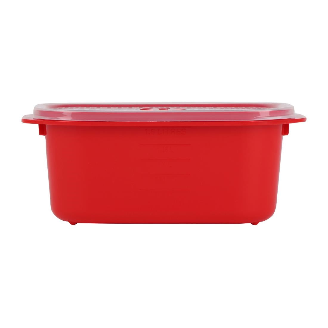 Décor Microsafe Oblong W Rack White Food Container 1.6Ltr (6 Pack) • PAS-FY473