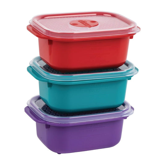 Décor Microsafe Oblong Assorted Food Container 375Ml (12 Pack) • PAS-FY474