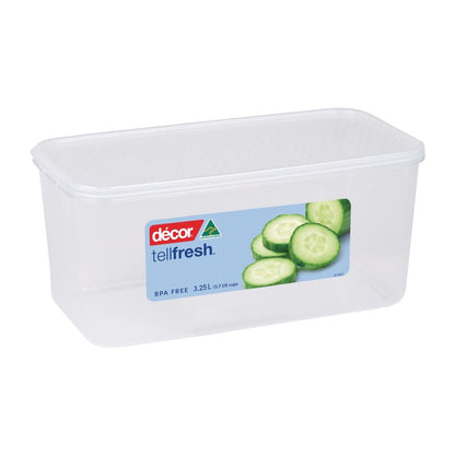 Décor Tellfresh Oblong Storage Container - 3.25Ltr • PAS-FY475