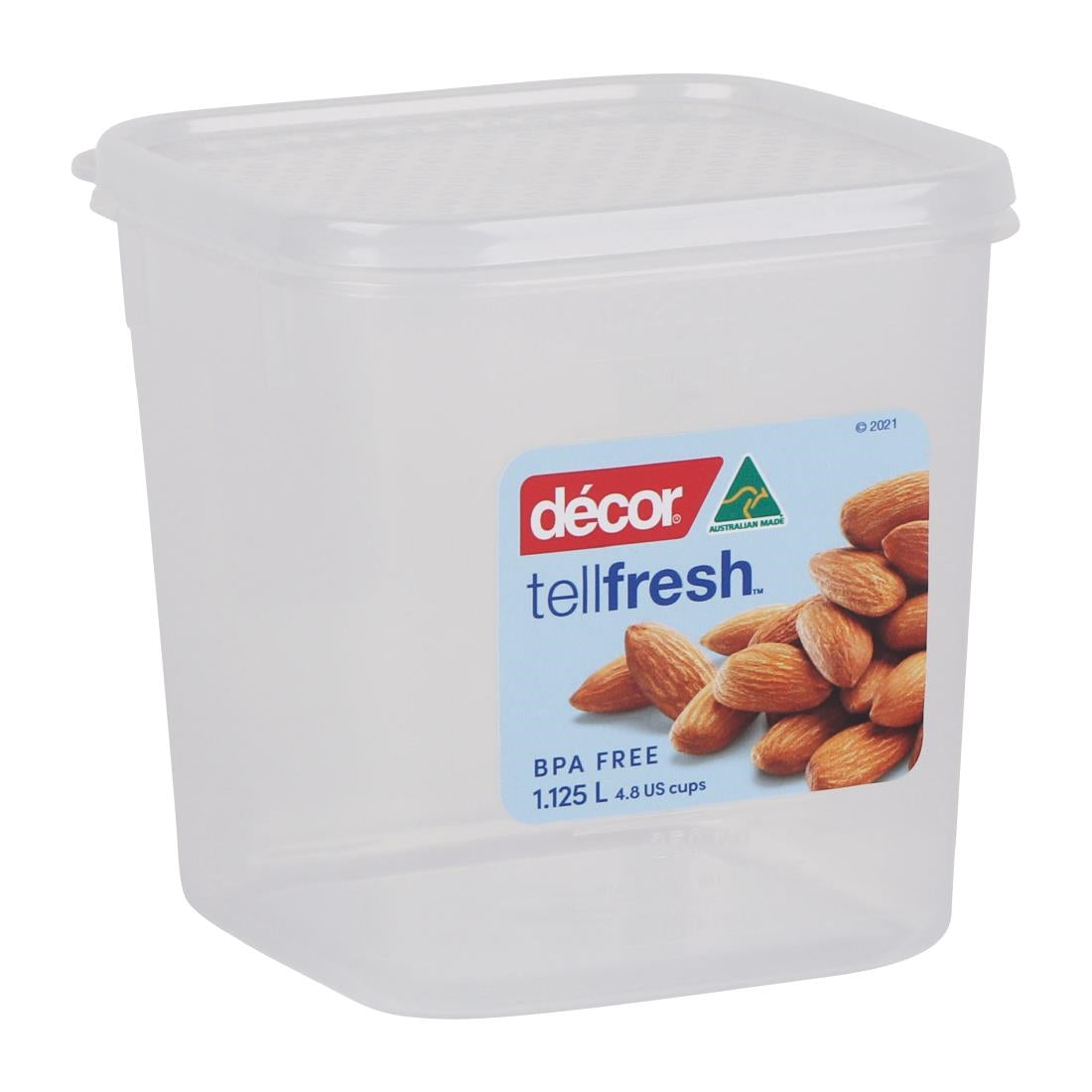 Décor Tellfresh Square Storage Container 1.125Ltr • PAS-FY477