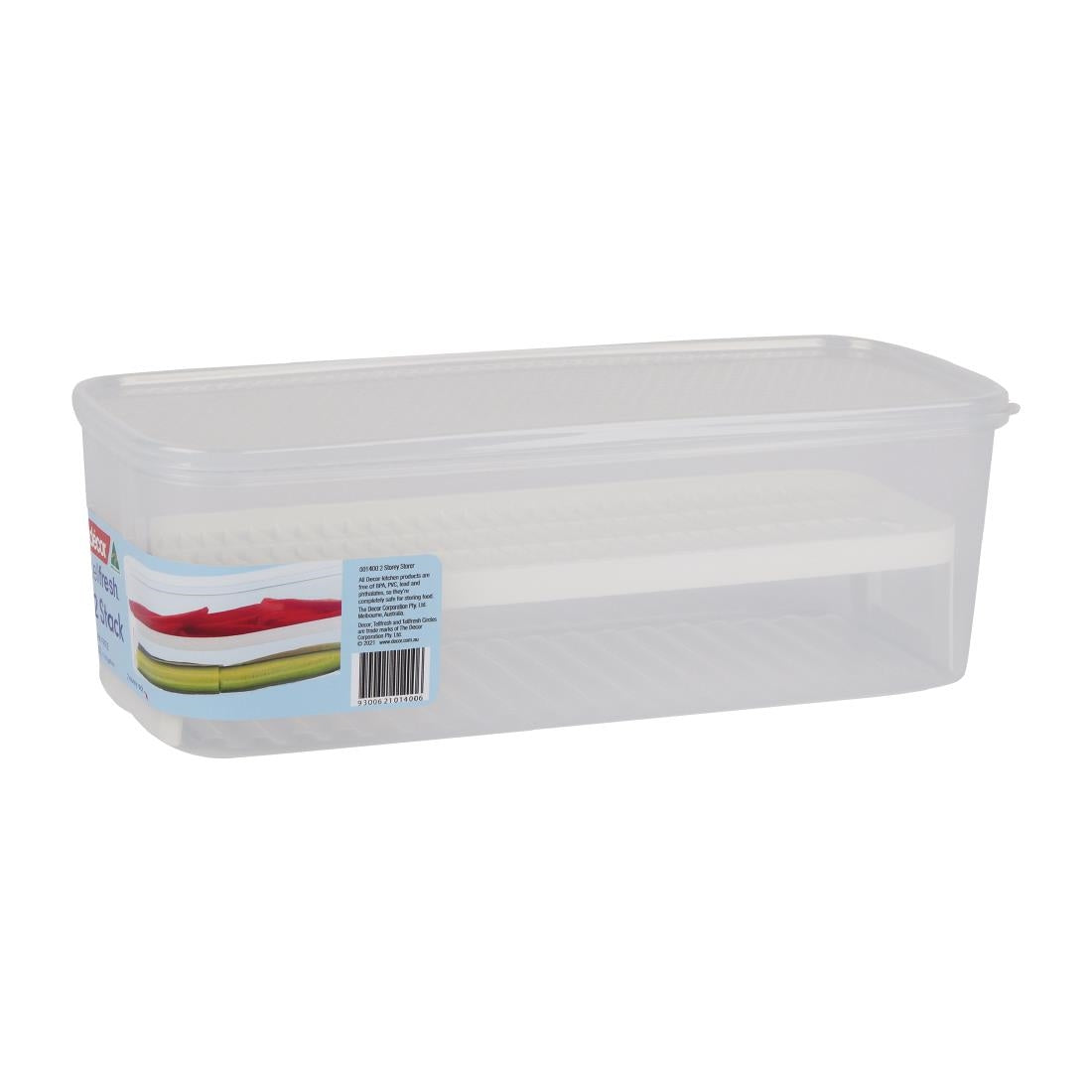 Décor Tellfresh 2 Storey W Rack White Storage Container - 5Ltr • PAS-FY478