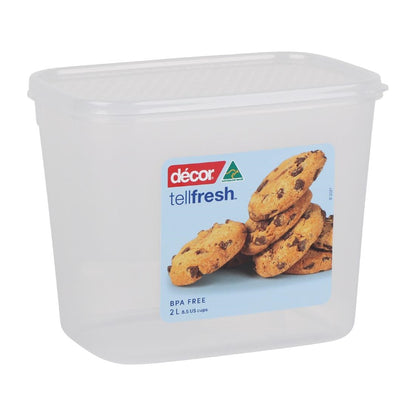 Décor Tellfresh Tall Oblong Storage Container - 2Ltr • PAS-FY489