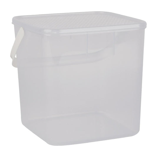 Décor Tellfresh Super Storer Square White Storage Container w/ Handle - 8.5Ltr • PAS-FY494