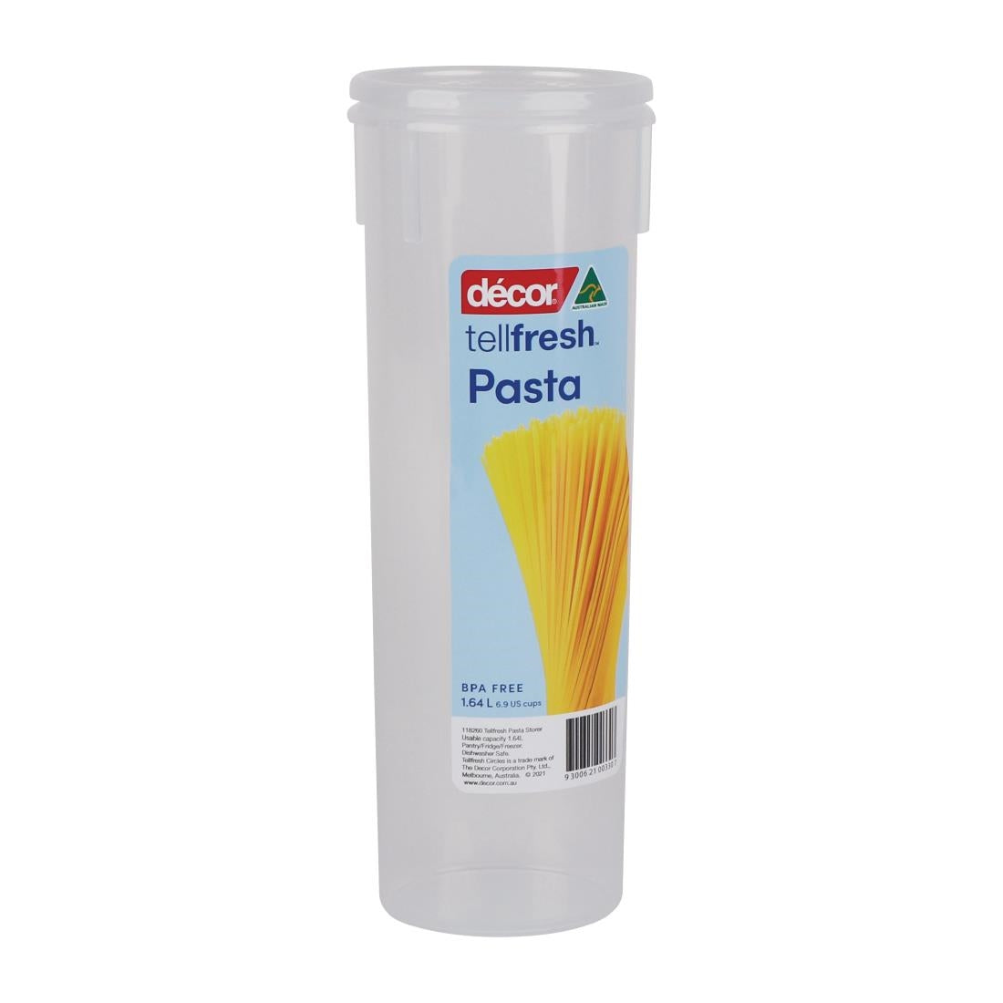 Décor Tellfresh Pasta Storer 1.5Ltr (4 Pack) • PAS-FY495