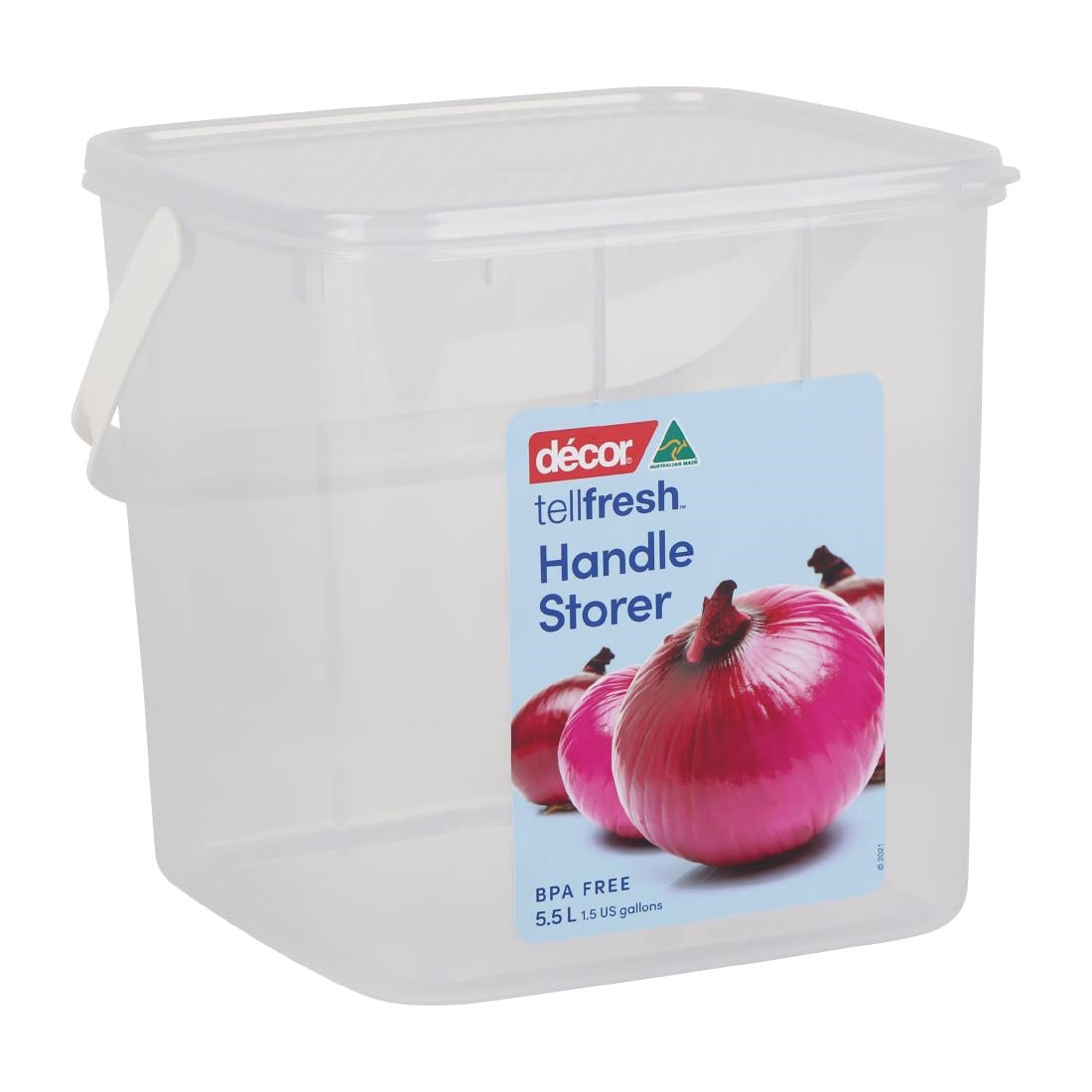 Décor Tellfresh Super Storer Square White Storage Container 5.5Ltr • PAS-FY498