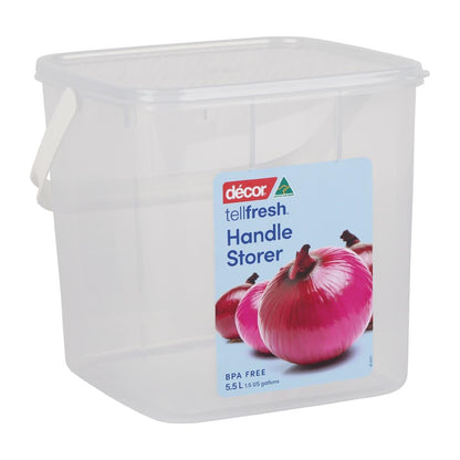 Décor Tellfresh Super Storer Square White Storage Container 5.5Ltr • PAS-FY498