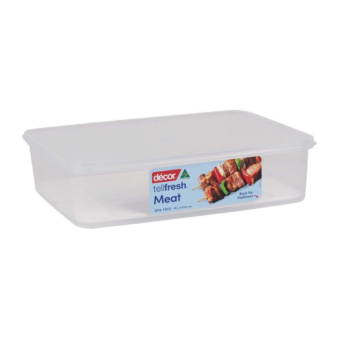 Décor Tellfresh Meat Storer White Storage Container - 4Ltr • PAS-FY499