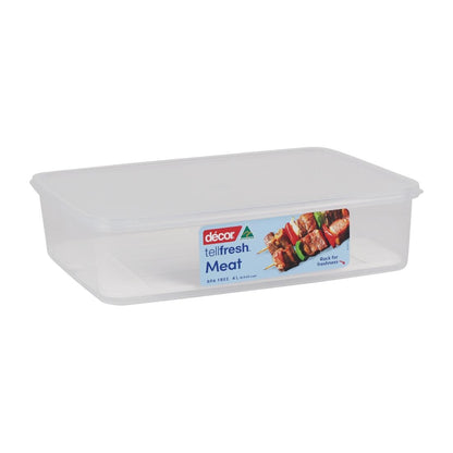Décor Tellfresh Meat Storer White Storage Container - 4Ltr • PAS-FY499