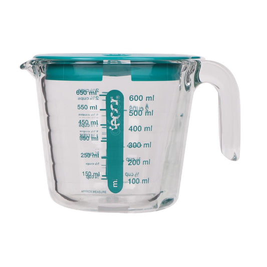 Décor Glass Measuring Jug W Lid Red 650ml • PAS-FY509