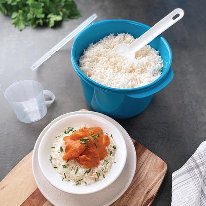 Décor Microsafe Rice & Veg Steamer Teal Food Container - 2.75Ltr • PAS-FY523