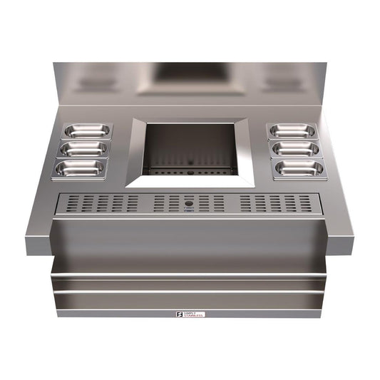 Simply Stainless 600 Series Standard Cocktail Station with Speed Rack • PAS-FY563